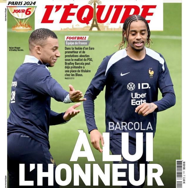 开云体育平台-【观察】新法兰西锋线，巴尔科拉成为主角？